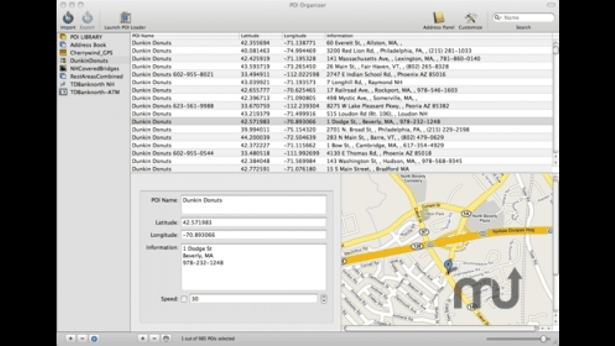 Download Poi Organizer (1.5 For Mac
